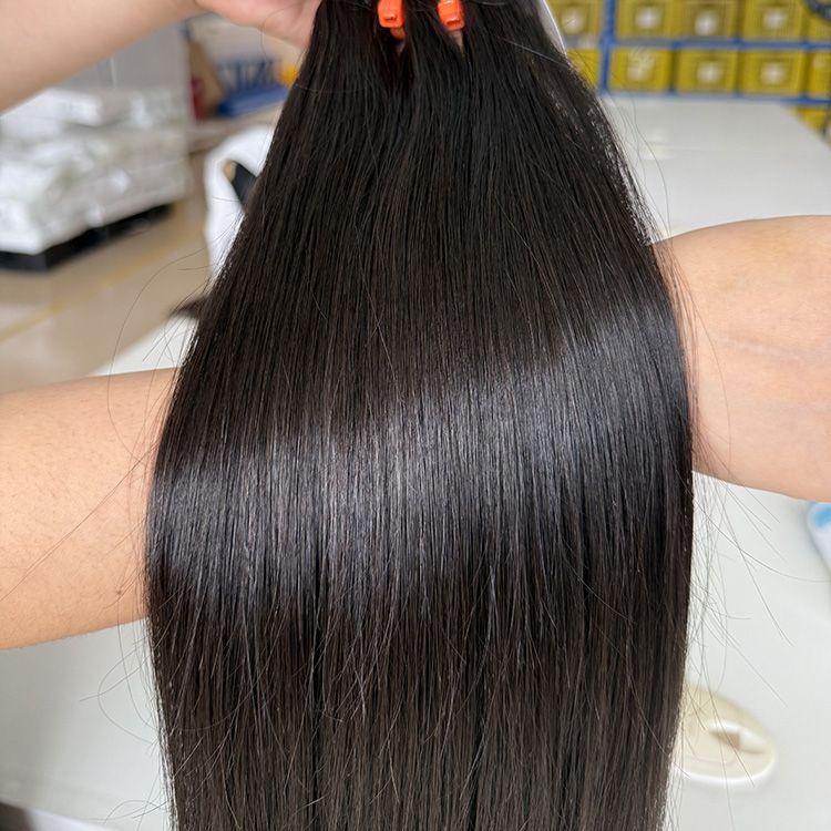 Young raw orange band hair-Straight