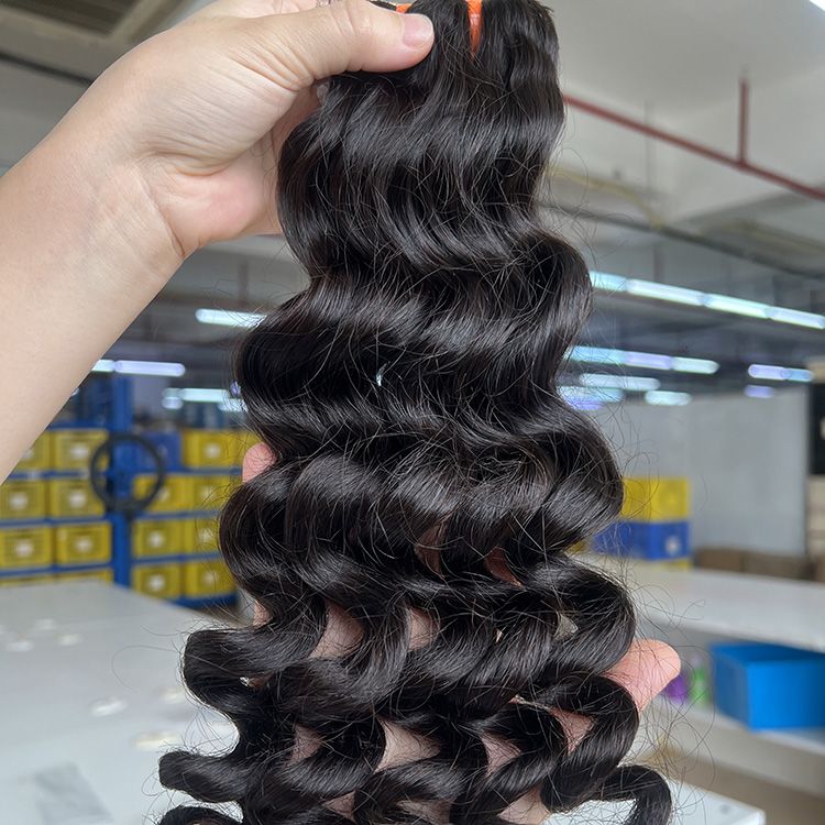 Young raw orange band hair-loose wave