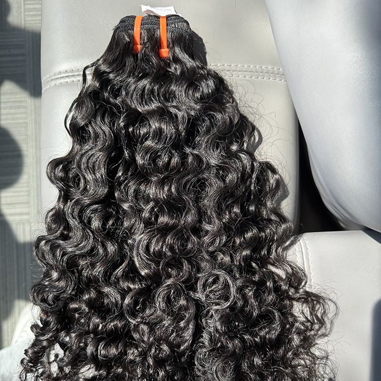 Young raw orange band hair-Buremse Curly